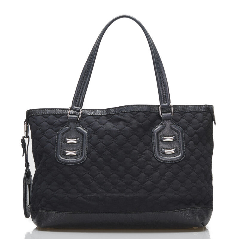 グッチ GGネオプレーン ハンドバッグ トートバッグ 241101 ブラック レザー レディース GUCCI 【中古】