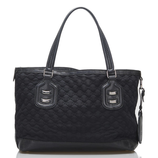 グッチ GGネオプレーン ハンドバッグ トートバッグ 241101 ブラック レザー レディース GUCCI 【中古】