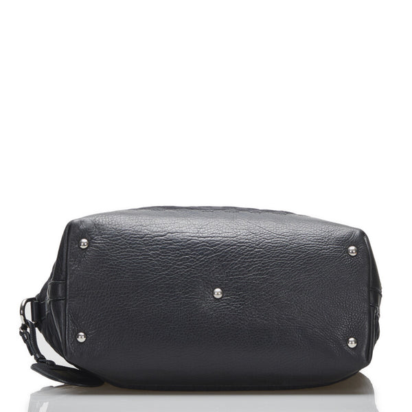 グッチ GGネオプレーン ハンドバッグ トートバッグ 241101 ブラック レザー レディース GUCCI 【中古】