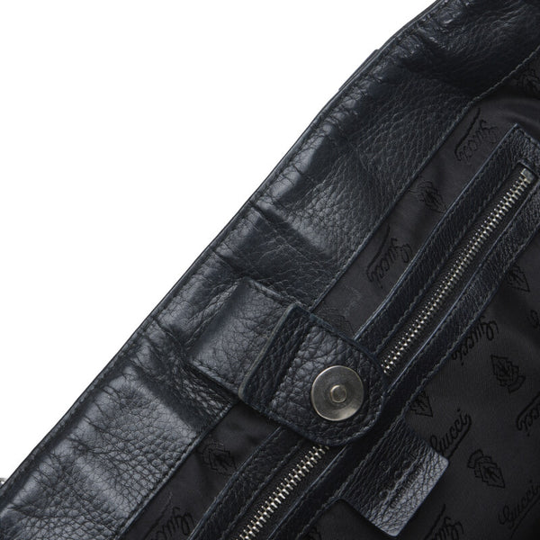 グッチ GGネオプレーン ハンドバッグ トートバッグ 241101 ブラック レザー レディース GUCCI 【中古】