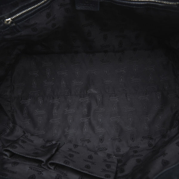 グッチ GGネオプレーン ハンドバッグ トートバッグ 241101 ブラック レザー レディース GUCCI 【中古】