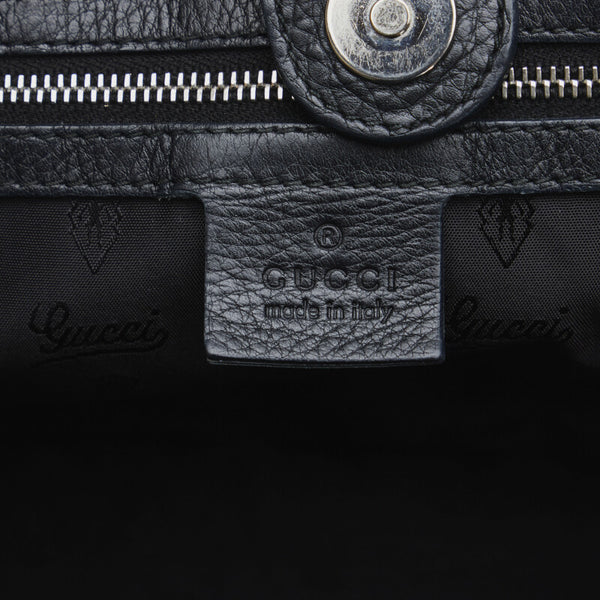 グッチ GGネオプレーン ハンドバッグ トートバッグ 241101 ブラック レザー レディース GUCCI 【中古】