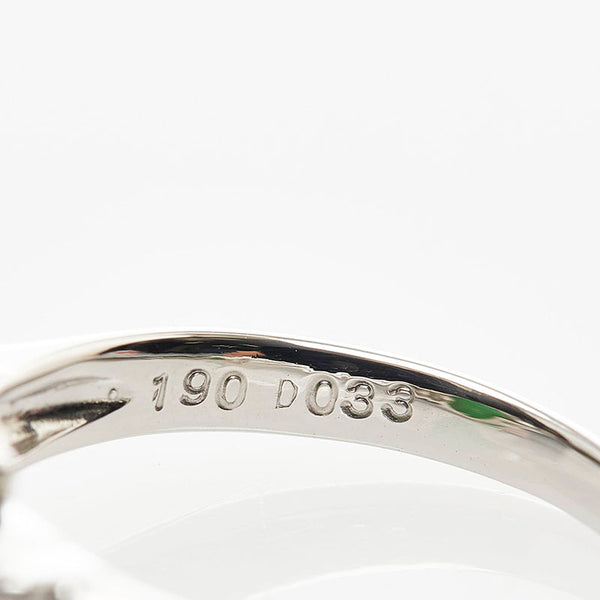 Pt850 プラチナ ひすい1.90ct ダイヤ0.33ct リング 指輪 レディース 13号 【中古】