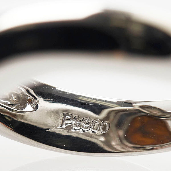 Pt900 プラチナ ボルダーオパール4.06ct ダイヤ0.28ct リング 指輪 レディース 15号 【中古】
