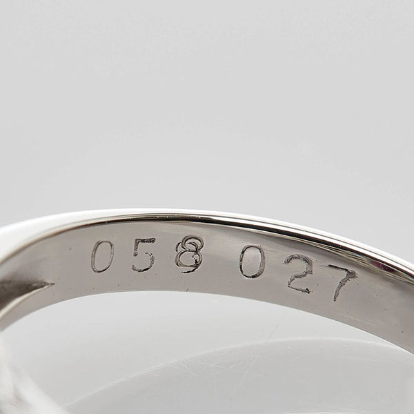Pt900 プラチナ ルビー0.58ct ダイヤ0.27ct リング 指輪 レディース 8号 【中古】