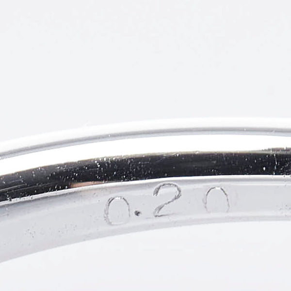 ポンテヴェキオ K18WG ホワイトゴールド ダイヤ0.20ct リング 指輪 レディース Ponte Vecchio 11号 【中古】