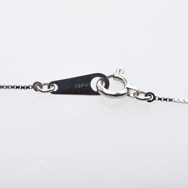 エル Pt900 プラチナ Pt850 プラチナ ダイヤ0.10ct ペンダントネックレス レディース ELLE 【中古】