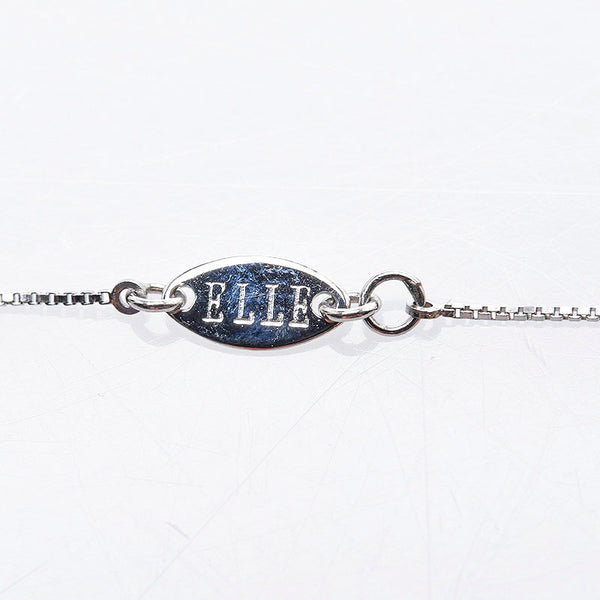 エル Pt900 プラチナ Pt850 プラチナ ダイヤ0.10ct ペンダントネックレス レディース ELLE 【中古】