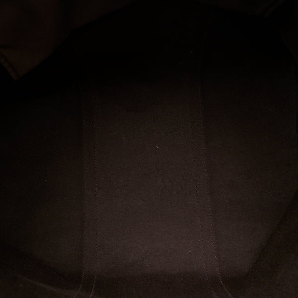 グッチ GGスプリーム ハンドバッグ トートバッグ 201482 ベージュ ピンク PVC レザー レディース GUCCI 【中古】