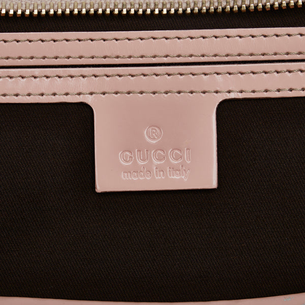 グッチ GGスプリーム ハンドバッグ トートバッグ 201482 ベージュ ピンク PVC レザー レディース GUCCI 【中古】