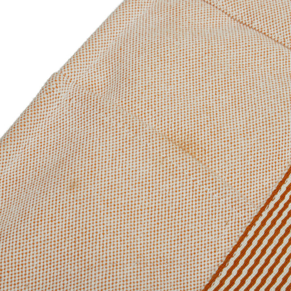 エルメス ニューフールトゥMM ハンドバッグ トートバッグ オレンジ キャンバス レディース HERMES 【中古】