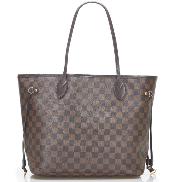 ルイ ヴィトン ダミエ ネヴァーフルMM ショルダーバッグ トートバッグ N51105 ブラウン PVC レザー レディース LOUIS VUITTON 【中古】