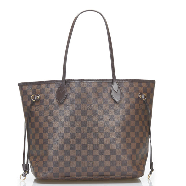 ルイ ヴィトン ダミエ ネヴァーフルMM ショルダーバッグ トートバッグ N51105 ブラウン PVC レザー レディース LOUIS VUITTON 【中古】
