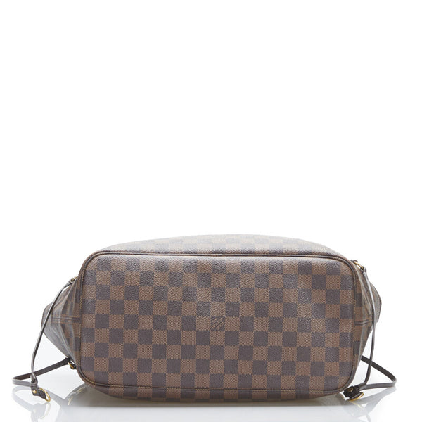 ルイ ヴィトン ダミエ ネヴァーフルMM ショルダーバッグ トートバッグ N51105 ブラウン PVC レザー レディース LOUIS VUITTON 【中古】