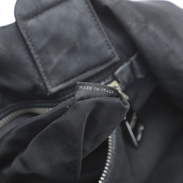 プラダ テスート ダブル リバーシブル  ハンドバッグ トートバッグ B1959M ブルー ブラック ナイロン レディース PRADA 【中古】