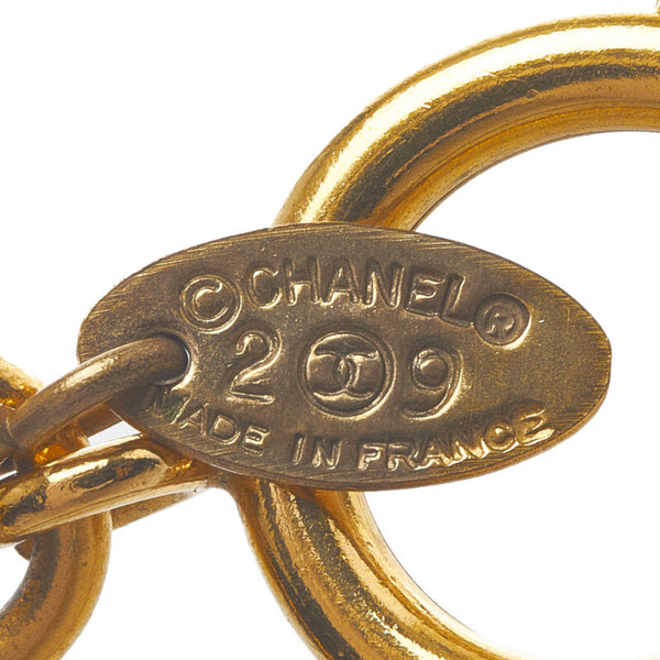 シャネル ココマーク カステラーヌ 1994年製 ネックレス ゴールド メッキ レディース CHANEL 【中古】