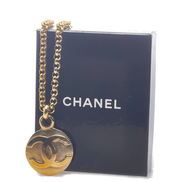 シャネル ココマーク カステラーヌ 1994年製 ネックレス ゴールド メッキ レディース CHANEL 【中古】