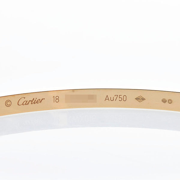 カルティエ ラブブレスレットSM ブレスレット B6047518 K18YG イエローゴールド レディース CARTIER 【中古】