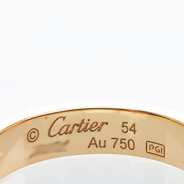 カルティエ ミニラブリング 1Pダイヤ リング 指輪 K18YG イエローゴールド レディース CARTIER 【中古】