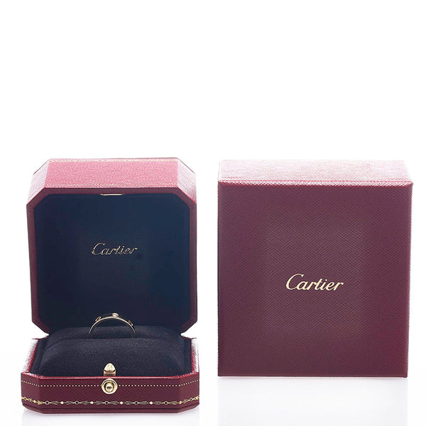 カルティエ ミニラブリング 1Pダイヤ リング 指輪 K18YG イエローゴールド レディース CARTIER 【中古】