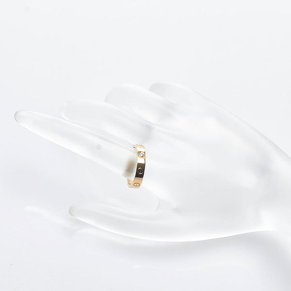 カルティエ ミニラブリング 1Pダイヤ リング 指輪 K18YG イエローゴールド レディース CARTIER 【中古】