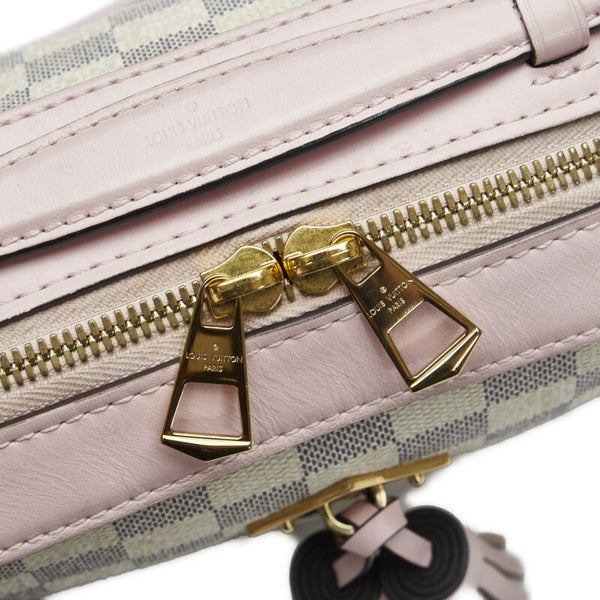 ルイ ヴィトン ダミエ アズール 斜め掛け ショルダーバッグ  N40155 オードローズ ピンク PVC レザー レディース LOUIS VUITTON 【中古】