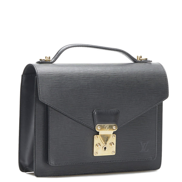 ルイ ヴィトン エピ モンソー ハンドバッグ セカンドバッグ  M52122 ノワール ブラック レザー レディース LOUIS VUITTON 【中古】