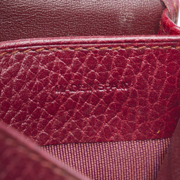 カルティエ コインケース ボルドー レザー レディース CARTIER 【中古】