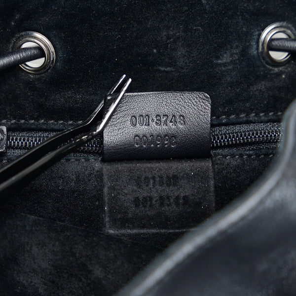 グッチ ワンショルダーバッグ ハンドバッグ 0013748 ブラック シルバー レザー レディース GUCCI 【中古】