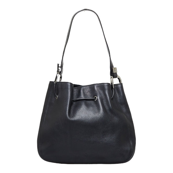 グッチ ワンショルダーバッグ ハンドバッグ 0013748 ブラック シルバー レザー レディース GUCCI 【中古】