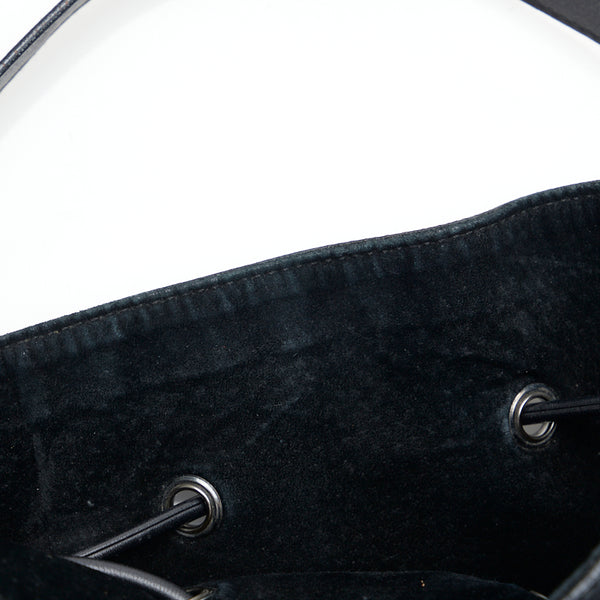 グッチ ワンショルダーバッグ ハンドバッグ 0013748 ブラック シルバー レザー レディース GUCCI 【中古】