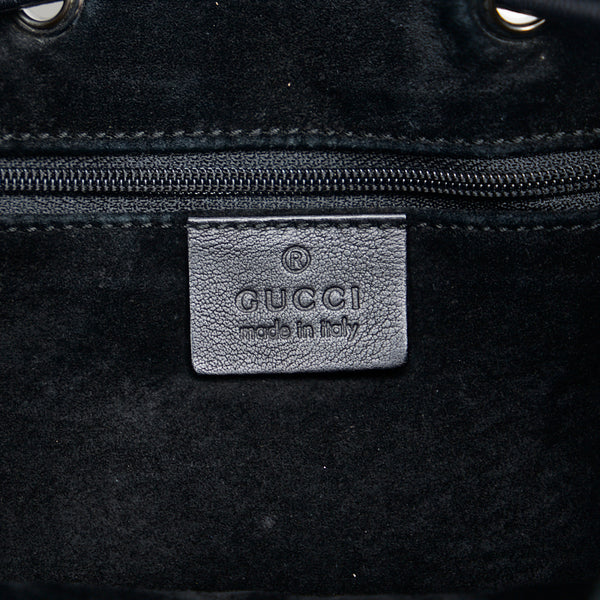 グッチ ワンショルダーバッグ ハンドバッグ 0013748 ブラック シルバー レザー レディース GUCCI 【中古】