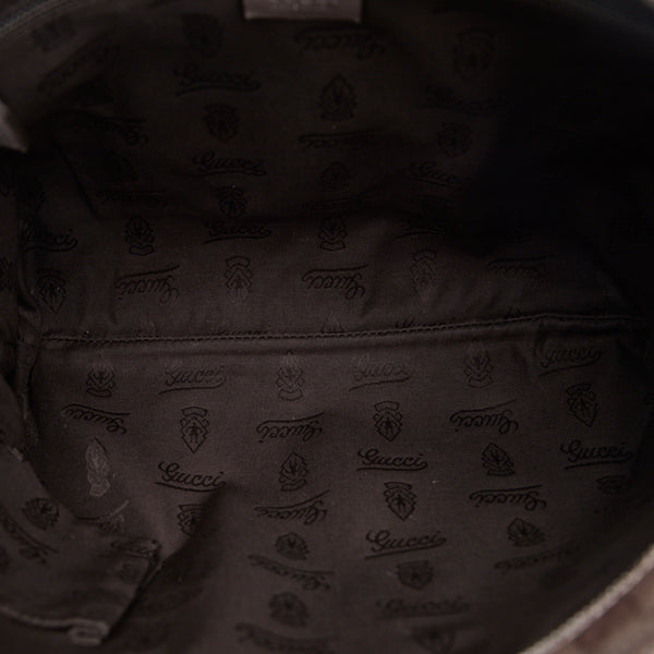 グッチ GGインプリメ 斜め掛け ショルダーバッグ 201446 メタリックベージュ PVC レザー レディース GUCCI 【中古】