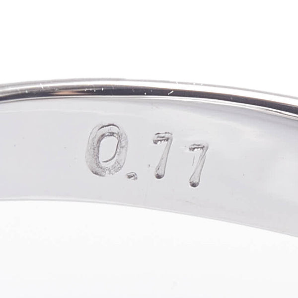 Pt900 プラチナ 黒蝶真珠12.7mm ダイヤ0.11ct リング 指輪 レディース 17号 【中古】