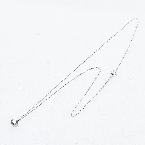 Pt900 プラチナ Pt850 プラチナ ダイヤ1.00ct プチネックレス レディース 【中古】