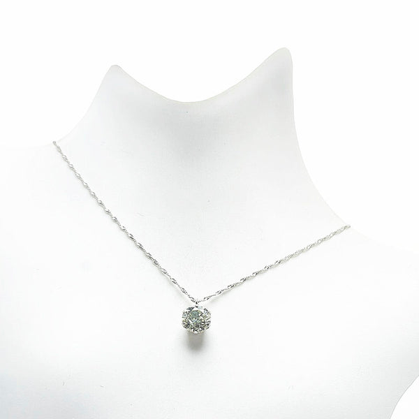 Pt900 プラチナ Pt850 プラチナ ダイヤ1.00ct プチネックレス レディース 【中古】
