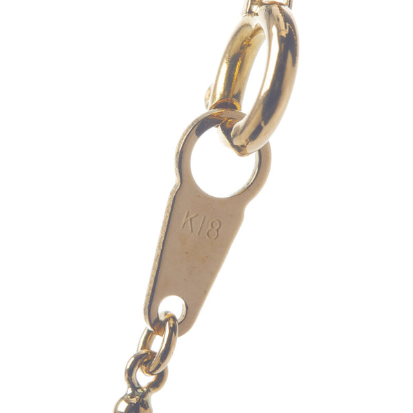 K18YG イエローゴールド ダイヤ0.43ct ネックレス レディース 【中古】