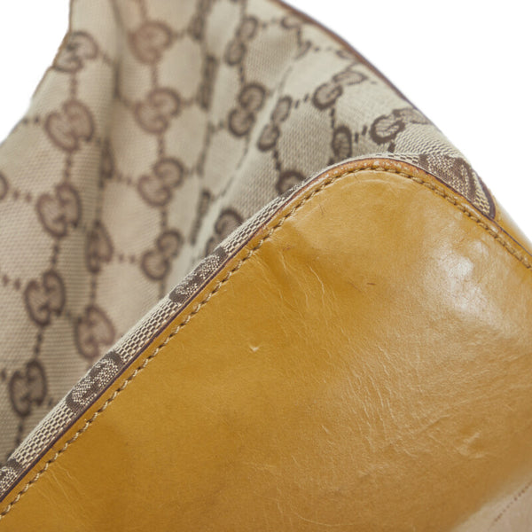 グッチ GGキャンバス ワンショルダーバッグ ハンドバッグ 0013814 ブラウン キャンバス レザー レディース GUCCI 【中古】