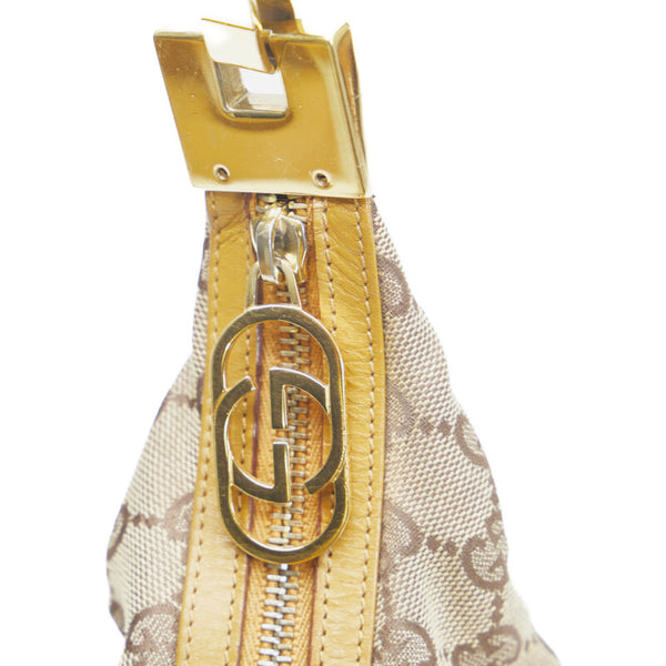 グッチ GGキャンバス ワンショルダーバッグ ハンドバッグ 0013814 ブラウン キャンバス レザー レディース GUCCI 【中古】