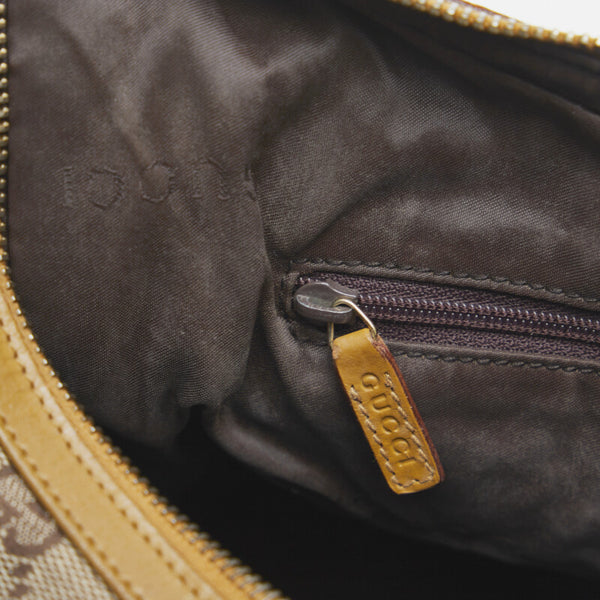 グッチ GGキャンバス ワンショルダーバッグ ハンドバッグ 0013814 ブラウン キャンバス レザー レディース GUCCI 【中古】