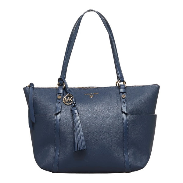 マイケルコース ノマド ハンドバッグ トートバッグ ネイビー レザー レディース Michael Kors 【中古】