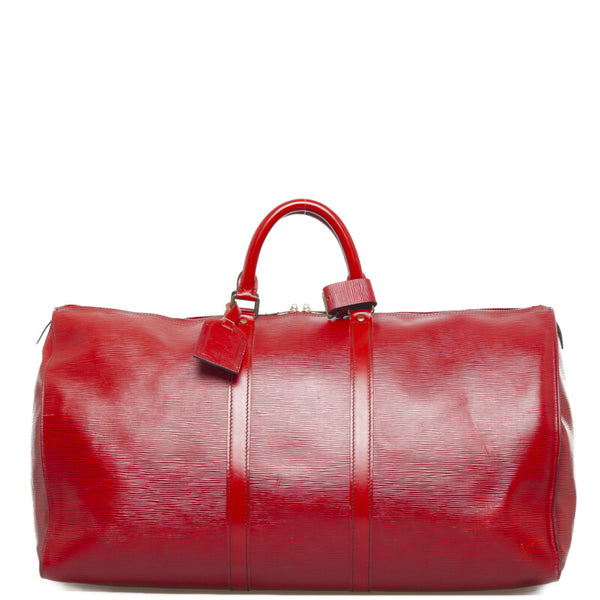 ルイ ヴィトン エピ キーポル55 ボストンバッグ M42957 カスティリアンレッド レザー レディース LOUIS VUITTON 【中古】