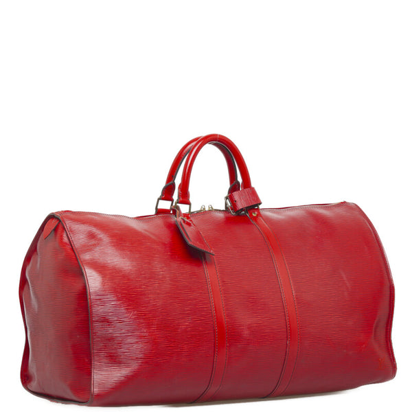 ルイ ヴィトン エピ キーポル55 ボストンバッグ M42957 カスティリアンレッド レザー レディース LOUIS VUITTON 【中古】
