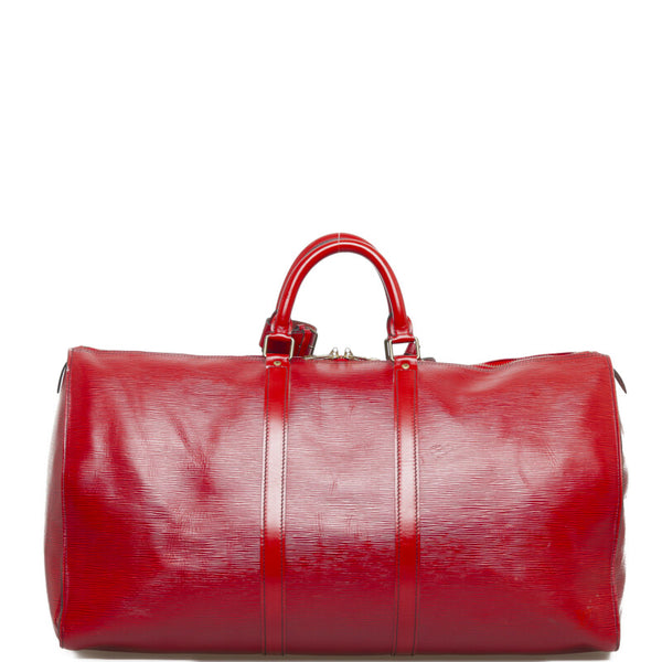 ルイ ヴィトン エピ キーポル55 ボストンバッグ M42957 カスティリアンレッド レザー レディース LOUIS VUITTON 【中古】
