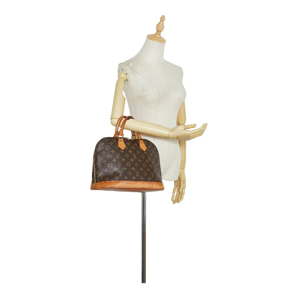 ルイ ヴィトン モノグラム アルマPM ハンドバッグ M51130 ブラウン PVC レザー レディース LOUIS VUITTON 【中古】