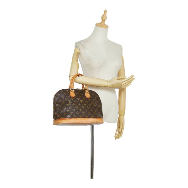 ルイ ヴィトン モノグラム アルマMM ハンドバッグ M40878 ブラウン PVC レザー レディース LOUIS VUITTON 【中古】