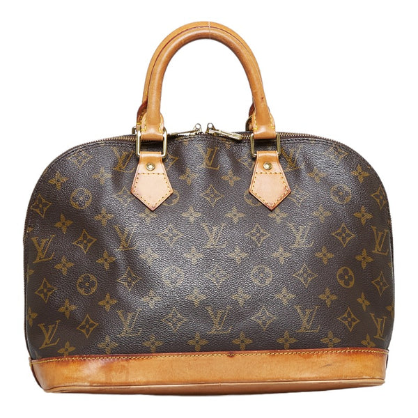 ルイ ヴィトン モノグラム アルマMM ハンドバッグ M40878 ブラウン PVC レザー レディース LOUIS VUITTON 【中古】
