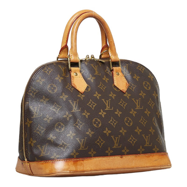 ルイ ヴィトン モノグラム アルマMM ハンドバッグ M40878 ブラウン PVC レザー レディース LOUIS VUITTON 【中古】