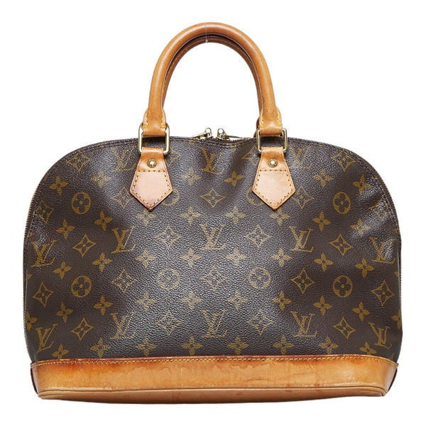 ルイ ヴィトン モノグラム アルマMM ハンドバッグ M40878 ブラウン PVC レザー レディース LOUIS VUITTON 【中古】
