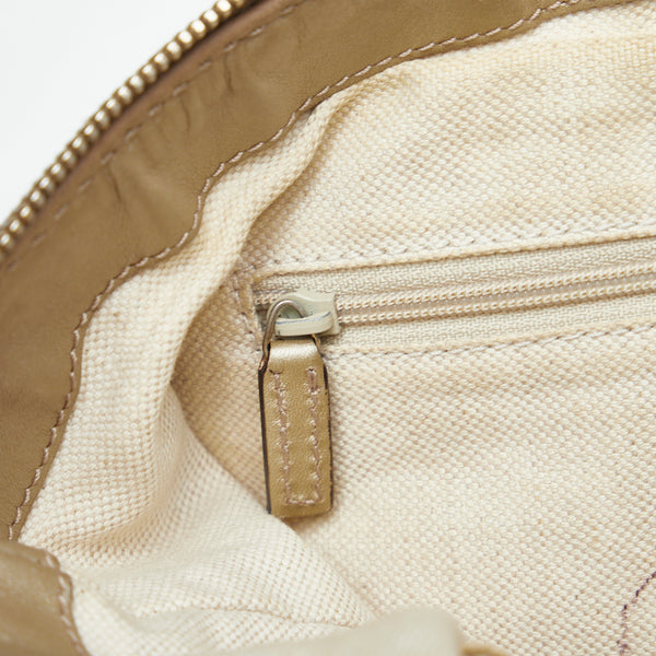 グッチ GGキャンバス スーキー ハンドバッグ ショルダーバッグ 2WAY 247902 ベージュ キャンバス レザー レディース GUCCI 【中古】